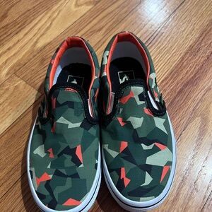 Kids Camouflage Slip-On Shoes